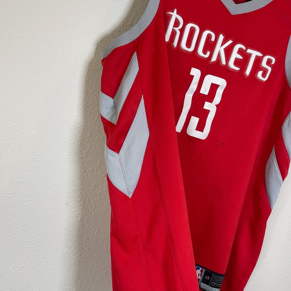 Nike NBA Houston Rockets James Harden 13 Dri-FIT Swingman Jersey Red Large 48 - Picture 5 of 11